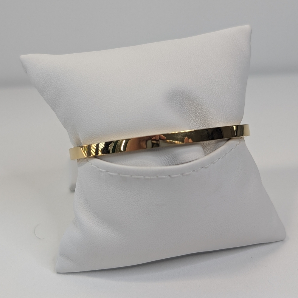 Emma Pills [Revolve] Dainty Gold Rhinestone Clamp Bracelet - Picture 3 of 7